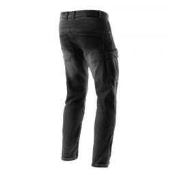 SPODNIE JEANS REBELHORN VANDAL MONOLAYER WASHED BLACK 
