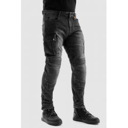 SPODNIE JEANS REBELHORN VANDAL MONOLAYER WASHED BLACK 