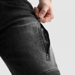 SPODNIE JEANS REBELHORN VANDAL MONOLAYER WASHED BLACK 