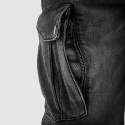SPODNIE JEANS REBELHORN VANDAL MONOLAYER WASHED BLACK 