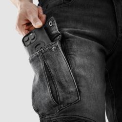 SPODNIE JEANS REBELHORN VANDAL MONOLAYER WASHED BLACK 