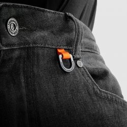 SPODNIE JEANS REBELHORN VANDAL MONOLAYER WASHED BLACK 