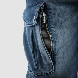 SPODNIE JEANS REBELHORN VANDAL MONOLAYER WASHED BLUE 