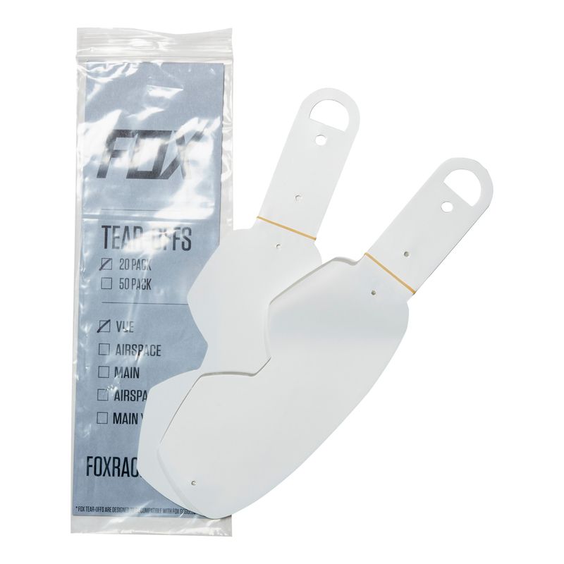 ZESTAW DO GOGLI FOX VUE STANDARD TEAR OFFS-20PK CLEAR  ENDURO CROSS