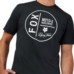 T-SHIRT FOX WORLDWIDE PREM BLACK  ENDURO CROSS