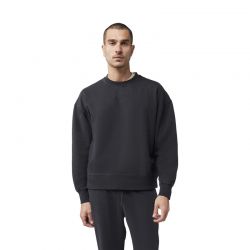 BLUZA FOX WORDMARK OVERSIZED FLEECE CREW BLACK  ENDURO CROSS