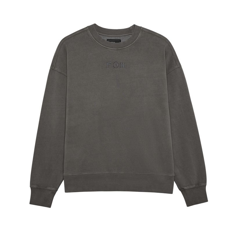BLUZA FOX WORDMARK OVERSIZED FLEECE CREW PEWTER  ENDURO CROSS