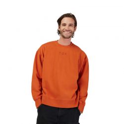 BLUZA FOX WORDMARK OVERSIZED FLEECE CREW COGNAC  ENDURO CROSS