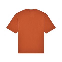 T-SHIRT FOX WORDMARK OVERSIZED CHOCOLATE  ENDURO CROSS
