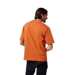 T-SHIRT FOX WORDMARK OVERSIZED CHOCOLATE  ENDURO CROSS