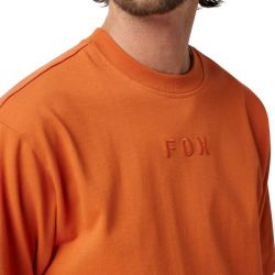 T-SHIRT FOX WORDMARK OVERSIZED CHOCOLATE  ENDURO CROSS