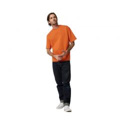 T-SHIRT FOX WORDMARK OVERSIZED CHOCOLATE  ENDURO CROSS