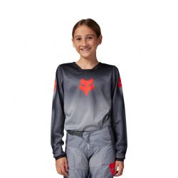 BLUZA FOX JUNIOR 180 INTERFERE GREY/RED  ENDURO CROSS