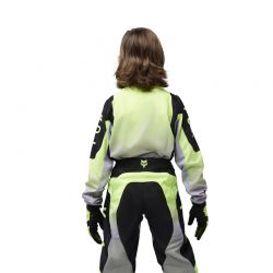 BLUZA FOX JUNIOR 180 LEAN FLUO YELLOW  ENDURO CROSS