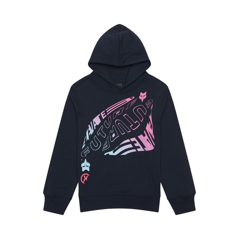 BLUZA Z KAPTUREM FOX JUNIOR ELEVATED FLEECE PO MIDNIGHT  ENDURO CROSS
