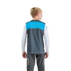KOSZULKA ROWEROWA Z DŁUGIM RĘKAWEM FOX JUNIOR RANGER DIGI IMAGE WHITE  ENDURO CROSS