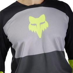 BLUZA FOX 180 FLOW BLACK/YELLOW  ENDURO CROSS