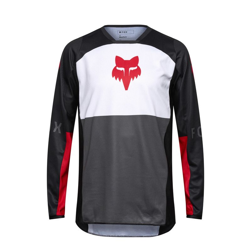 BLUZA FOX 180 FLOW WHITE/RED  ENDURO CROSS