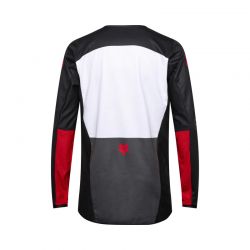 BLUZA FOX 180 FLOW WHITE/RED  ENDURO CROSS