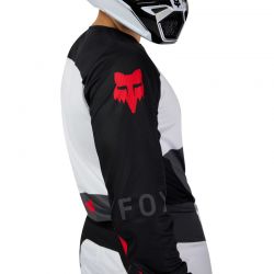 BLUZA FOX 180 FLOW WHITE/RED  ENDURO CROSS