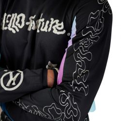 BLUZA FOX 180 HELLO FUTURE BLACK  ENDURO CROSS