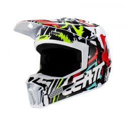 KASK Z GOGLAMI LEATT KIT MOTO 3.5 V23 ZEBRA (53-54CM) 