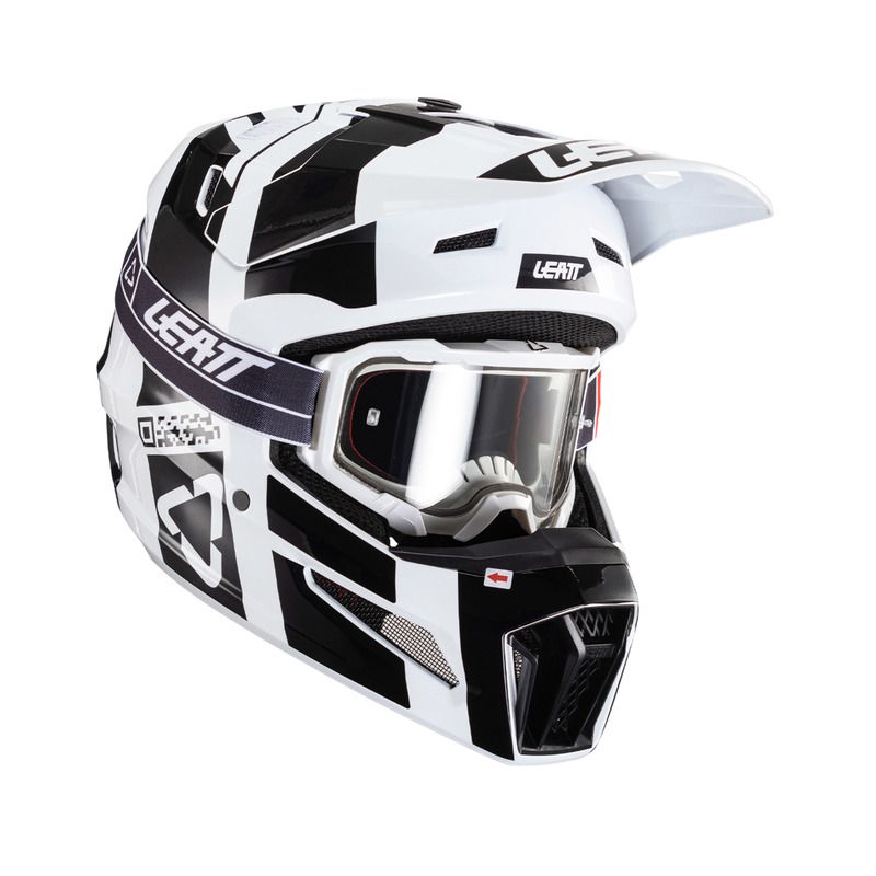 KASK Z GOGLAMI LEATT KIT MOTO 3.5 V24 BLACK/WHITE (55-56CM) KASK Z GOGLAMI LEATT KIT MOTO 3.5 V24 BLACK/WHITE (55-56CM)