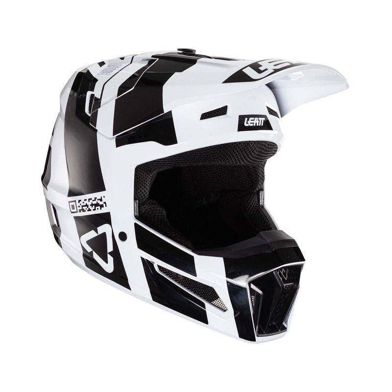 KASK LEATT JUNIOR MOTO 3.5 V24 BLACK/WHITE (51-52CM) 