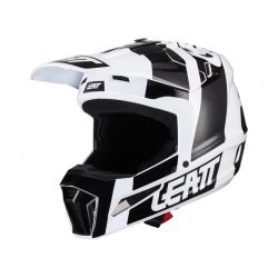 KASK LEATT JUNIOR MOTO 3.5 V24 BLACK/WHITE (51-52CM) 