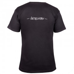 T-SHIRT REBELHORN CASUAL BLACK/WHITE 