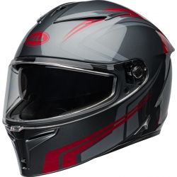 KASK BELL LITHIUM ECE6 JETSTREAM GRAY/CANDY RED 