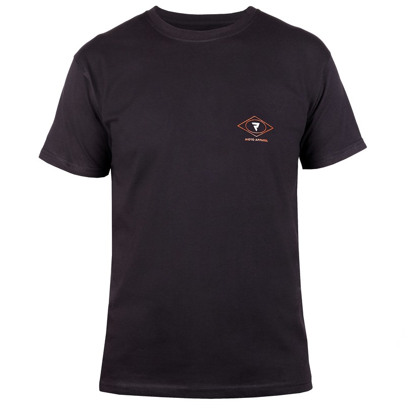 T-SHIRT REBELHORN CASUAL BLACK/RED/WHITE 