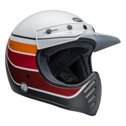 KASK BELL MOTO-3 ECE6 RSD SDL BLACK SATIN/GLOSS WHITE/BLACK 