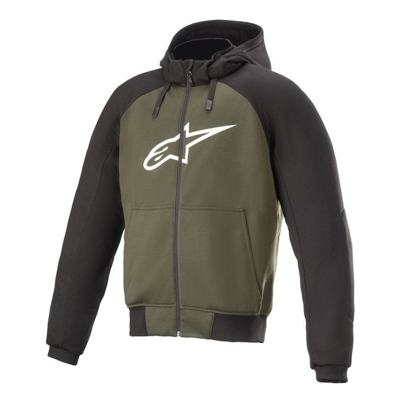 BLUZA MOTOCYKLOWA ALPINESTARS CHROME SPORT BLACK/FOREST 