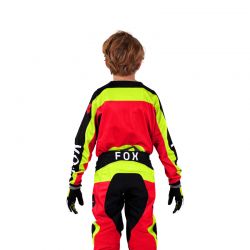 BLUZA FOX JUNIOR 180 BALLAST BLACK/RED  ENDURO CROSS