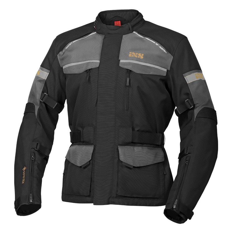 KURTKA TEKSTYLNA IXS CLASSIC-GTX [GORE-TEX] BLACK/GREY 