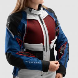 KURTKA TEKSTYLNA REBELHORN HARDY 3.0 LADY BLUE/GREY/RED 5XL