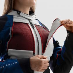 KURTKA TEKSTYLNA REBELHORN HARDY 3.0 LADY BLUE/GREY/RED 5XL