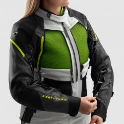 KURTKA TEKSTYLNA REBELHORN HARDY 3.0 LADY BLACK/GREY/FLUO YELLOW 5XL