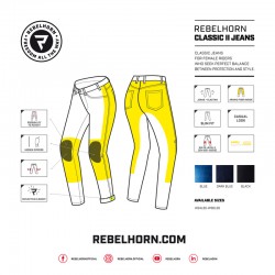 SPODNIE JEANS REBELHORN CLASSIC II LADY BLUE W24L30