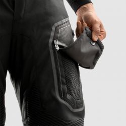 SPODNIE TEKSTYLNE REBELHORN BORG II BLACK (KRÓTKA NOGAWKA) S