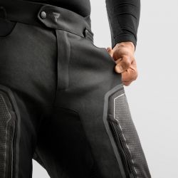 SPODNIE TEKSTYLNE REBELHORN BORG II BLACK (KRÓTKA NOGAWKA) S