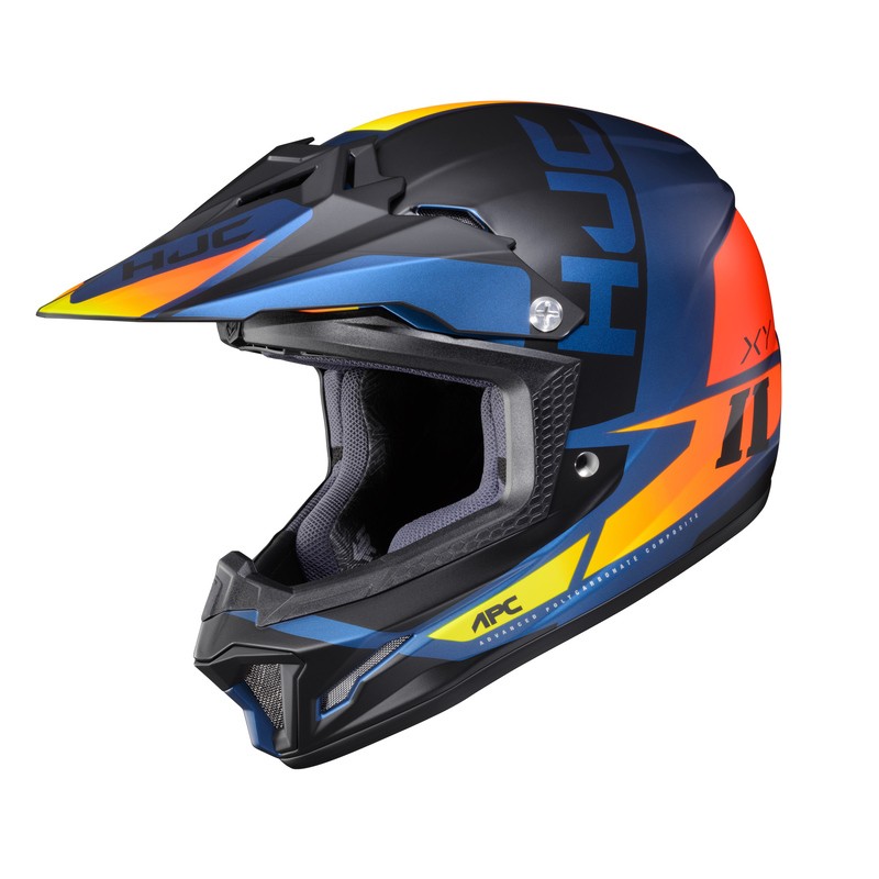 KASK HJC JUNIOR CL-XY II CREED BLUE/ORANGE S