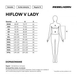 KURTKA TEKSTYLNA REBELHORN HIFLOW V LADY BLACK XS