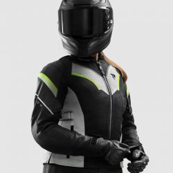 KURTKA TEKSTYLNA REBELHORN HIFLOW V LADY BLACK/GREY/FLUO YELLOW XS
