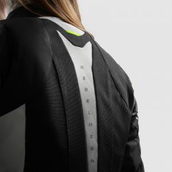 KURTKA TEKSTYLNA REBELHORN HIFLOW V LADY BLACK/GREY/FLUO YELLOW XS