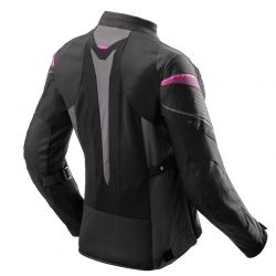 KURTKA TEKSTYLNA REBELHORN HIFLOW V LADY BLACK/GREY/FLUO PINK XS