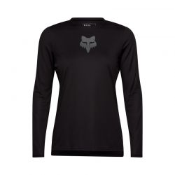 KOSZULKA ROWEROWA Z DŁUGIM RĘKAWEM FOX LADY RANGER HEAD BLACK  ENDURO CROSS