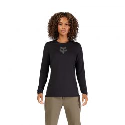 KOSZULKA ROWEROWA Z DŁUGIM RĘKAWEM FOX LADY RANGER HEAD BLACK  ENDURO CROSS
