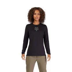 KOSZULKA ROWEROWA Z DŁUGIM RĘKAWEM FOX LADY RANGER HEAD BLACK  ENDURO CROSS